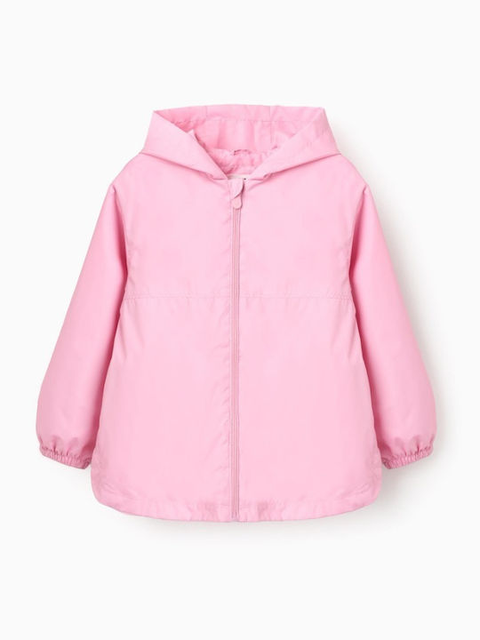 Kids Casual Windproof Jacket Pink