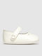Kids Ballerinas with Hoop & Loop Closure White