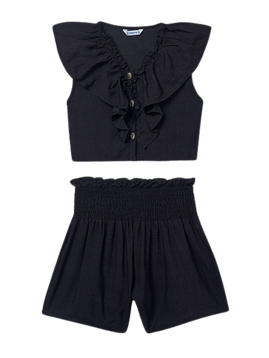Mayoral Kids Set with Shorts Summer 2pcs Black