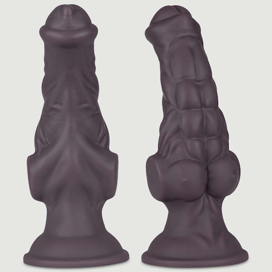 Ρεαλιστικό Dildo με Βεντούζα Καφέ 20.5cm
