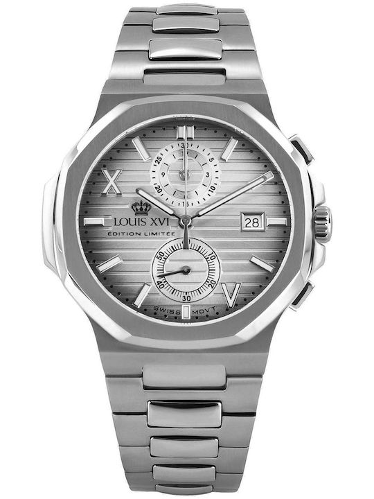 Louis XVI Мъжки Часовник 40mm На Батерия със Ср...