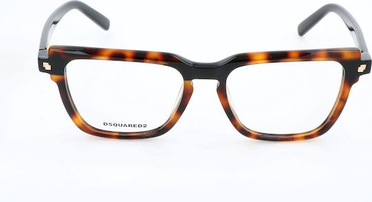Dsquared2 Brillengestelle mit Rezept Unisex Brille Brücke Tempel 52 17 140 Mm Dq5259-56