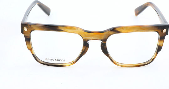 Dsquared2 Eyeglasses Unisex Lens Bridge Temple 51 20 145 Mm Dq5274-95