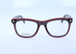 Dsquared2 Brillengestelle Mit Rezept Unisex Glasbrücke Tempel 51 19 145 Mm Dq5166-20