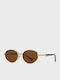 Sharks Bay Clothing Unisex Sunglasses with Gold Metallic Frame and Brown Lens SUNSB002BR