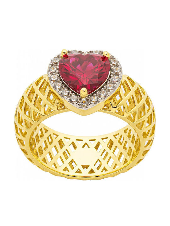 Jools Damentlicher Ring mit Zirkon aus Silber