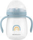 Kikka Boo Toddler Cup Stripy Friends Made of Blue Silicone 240ml
