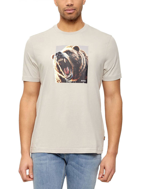 Boss T-shirt Μπεζ