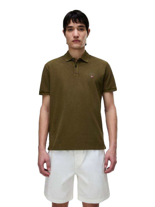 Napapijri Elbas Polo Short Sleeve T-Shirt Olive