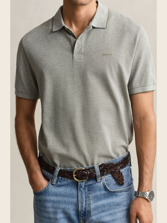 Gant Pique Polo Short Sleeve Blouse Green