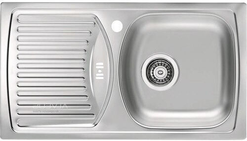 Alveus Chiuvetă Încastrabilă Dreaptă Inox cu Baterie 78x35cm Gri
