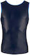 Classic Sleeveless Matte Black Shirt