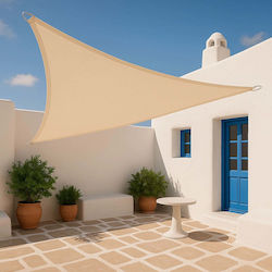 Showood Триъгълен Shade Sail Екрю 5м 280гр/м²