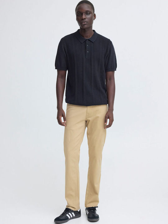 Blend Παντελόνι Chino σε Slim Εφαρμογή Μπεζ