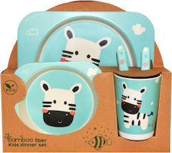 Bamboo Feeding Set from Bamboo Turquoise 5pcs