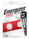 Energizer Energizer Lithium Uhrenbatterien CR2025 3V 2 Stück