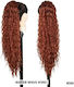 Ponytail Synthetic Hair Kanekalon High Quality Comb Nest Water Wave Copper Ginger #350 71cm