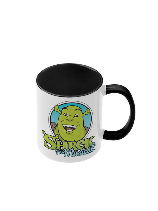 Shrek Tasse Mit Schwarzer Griff Innen