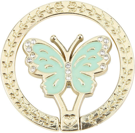 Butterfly Ring Holder Κινητού σε Πράσινο χρώμα