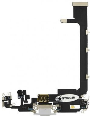 Apple Iphone 11 Pro Max Lightning Connector+Mikrofon Silber Original