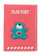 Cute Traveler Passport Case Bear Pink