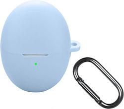 Husă Din Silicon Cu Cârlig În Culoare Albastru Deschis Pentru Huawei FreeBuds 6 Husă Din Silicon Cu Cârlig În Culoare Albastru Deschis Pentru Huawei FreeBuds 6