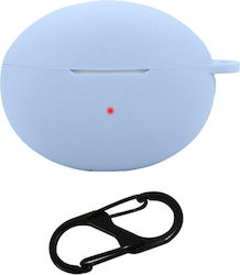 Silicone Case With Hook In Blue Colour For Huawei FreeBuds 6i Silicone Case With Hook In Blue Colour For Huawei FreeBuds 6i