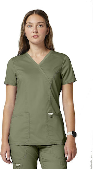 Cherokee WWE610 Female Medical Blouse Green