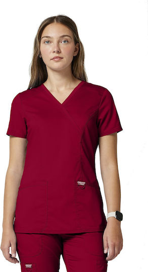 Cherokee WWE610 Women's Medical Blouse Red