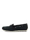 Leather Women's Moccasins in Blue Colour