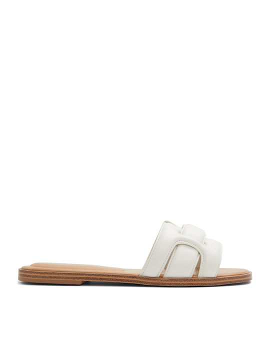 Aldo Sandale Casual Damă Din Piele Albe