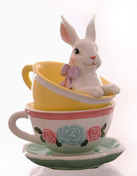 Double Cup Polyresin Bunny 15.7cm