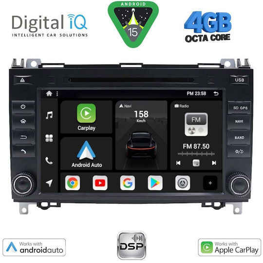 Digital IQ Ηχοσύστημα Αυτοκινήτου για Mercedes-Benz Sprinter / Vito / Viano 2007-2019 (Bluetooth/USB/WiFi/GPS/Apple-Carplay/Android-Auto) με Οθόνη Αφής 8"