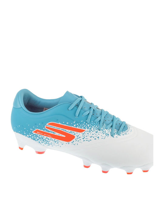 Skechers Razor 1.5 Academy Fg Football Shoes with Cleats FG White