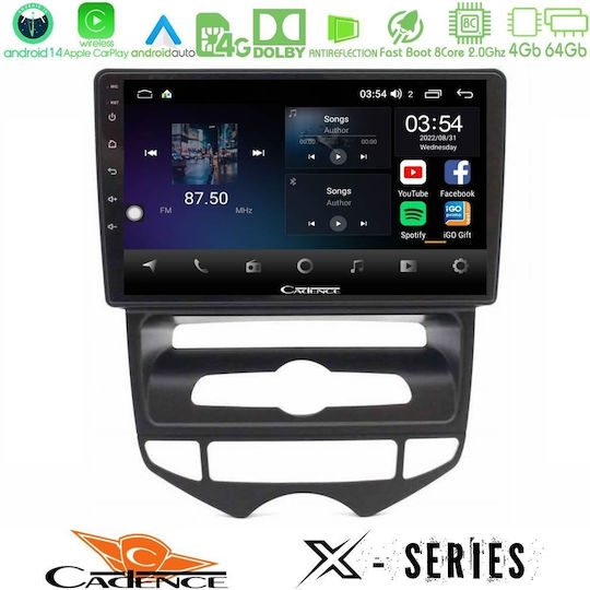 Cadence Car Audio System for Hyundai ix20 2010-2020 with A/C Bluetooth USB WiFi GPS Apple CarPlay Android Auto with 10" Touch Screen