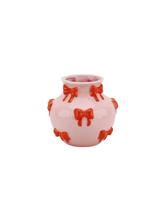 Beauty Home Βάζο Κορδέλες – Ροζ Πορτοκαλί 14,5×14,5x13cm Beauty Home