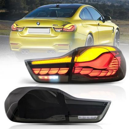 Led Taillights Bmw F32 F33 F36 F82 F83 2014-2020 Gts Design Running Light Smoked Set 2 Pieces