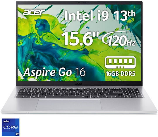 Acer Aspire Go 16 16" IPS FHD+ 120Hz (i9-13900H/16GB/512GB SSD/Fără Sistem de Operare) (Tastatură International English)
