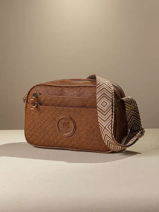 Fragola Straw Women's Crossbody Bag Tabac Brown