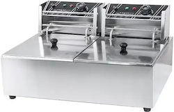 Galore Ηλεκτρική Φριτέζα Διπλή 2.5kW Χωρητικότητας 2x6lt 55x44x30cm