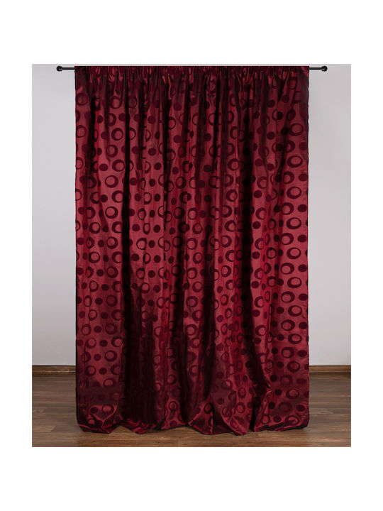 Silk Fashion Κουρτίνα με Τρέσα 082 Μπορντώ 275x...