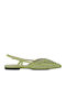 Дамски Балетни Обувки Slingback в Зелен Цвят