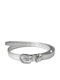 Wide Leather Women's Belt Silver 23140-Silver-115cm