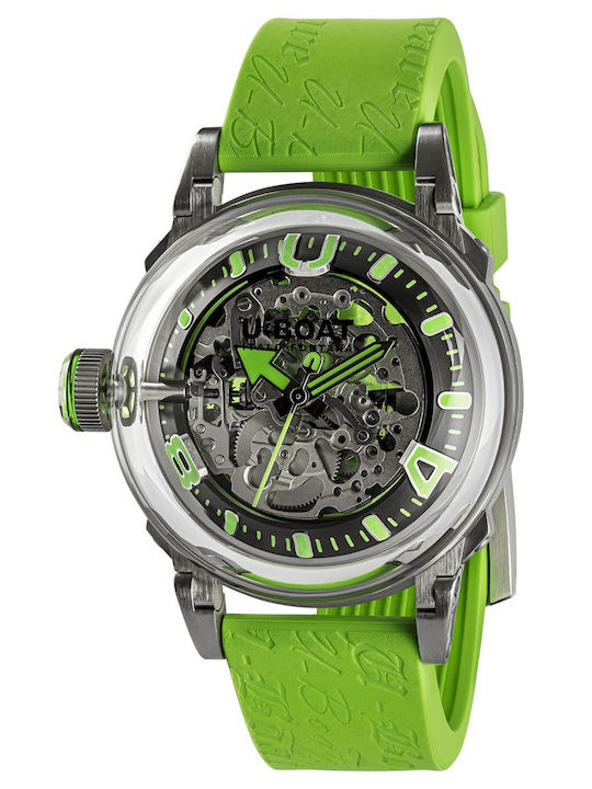 U-Boat Mens Ανδρικό Ρολόι 44mm Αυτόματο με Πράσ...