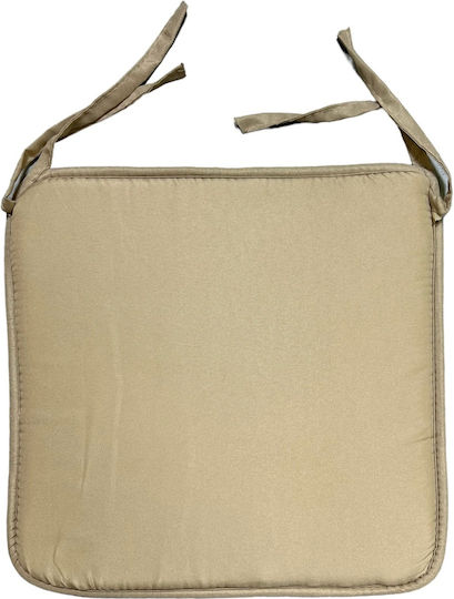 Fiber Garden Chair Cushion Beige 38x38cm Fiber Garden Chair Cushion Beige 38x38cm