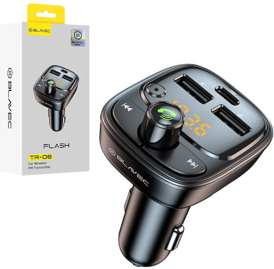Blavec FM Transmitter Auto mit Bluetooth Typ-C USB