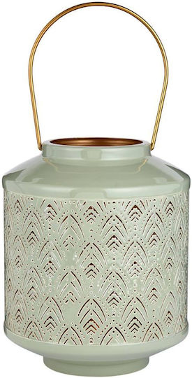 Butlers Metallic Green Lantern 19x19x19cm