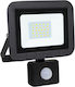 Geyer Waterproof LED Flood Light 20W Cold White 6500K With Motion Sensor IP65