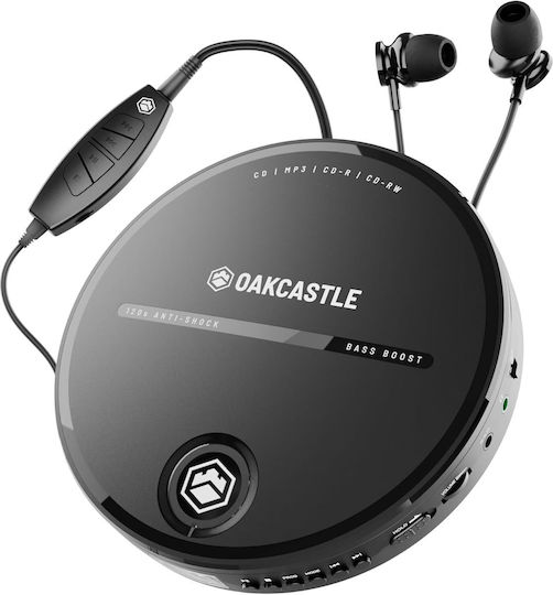 Majority Portable Cd Player Incl Earphones 2x Aa Line Out Oakcastle Cd10