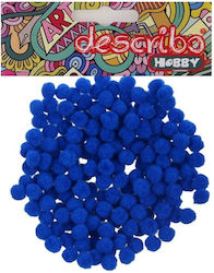 531652 Pom-poms 8 Χρώματα 10 Χιλ 200 Τμχ 07 Μπλε